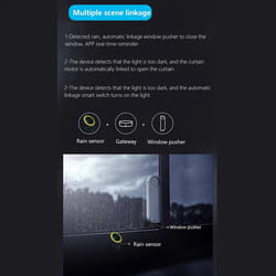 Tuya Smart Zigbee Rain Sensor with Light Detector Solar Operated