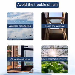 Tuya Smart Zigbee Rain Sensor with Light Detector Solar Operated