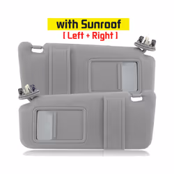 Left Side Gray Car Sun Visor Shade for