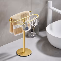 Gold Hand Towel Holder Stand Towel Rack