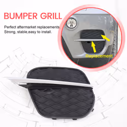 1 Pair Front Bumper Grille Cover Grill Trim for X5 E70 2011-2013
