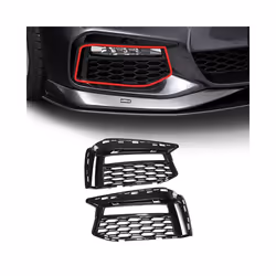 1Pair Front Lower Mesh Grille Fog Light Cover For 5' G30 G31