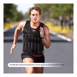 Loading Weighted Vest 20Kg Adjustable Weight Boxing Waistcoat