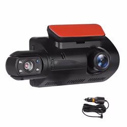 Dual Dash Cam Front and Inside 1440P+1080P Car Black Box Dash Camera