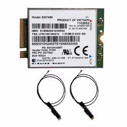 Em7455 LTE 4G Card+Antenna Gobi6000 for T460 T460P Yuga 260