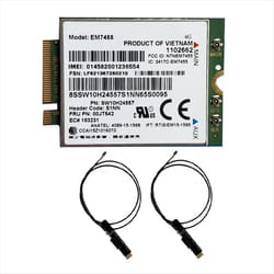 Em7455 LTE 4G Card+Antenna Gobi6000 for T460 T460P Yuga 260