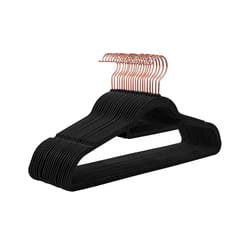 20Pack Velvet Hangers Non-Slip Felt Hangers, for Coats(Black)