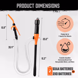 Portable Transfer Pump Battery Operated Electric Siphon Pump