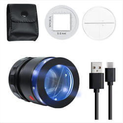 Loupe Magnifier 10x,Rechargeable Jewelers Magnifying Glass