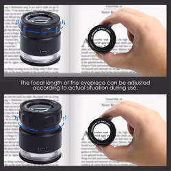 Loupe Magnifier 10x,Rechargeable Jewelers Magnifying Glass