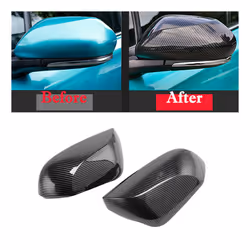Car Carbon Fiber Rearview Side Mirror Cover Trim for C-