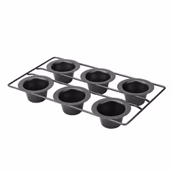 6 Cup Nonstick Popover Pan Muffin Cupcake Bakeware Pudding Pan