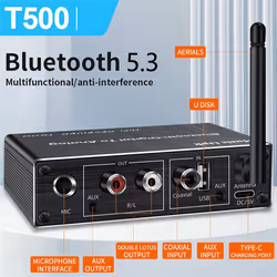Receiver Transmitter Wireless Music Audio Bluetooth 5.3 Adapter