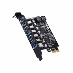 USB 3.2 Pci Express Adapter Pci E to 7 Ports USB3 Gen1 Expansion Card