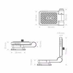 Quick Release Plate for D- RS3 Stabilizer Tripod Gimbal Horizontal
