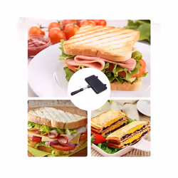 Gas Non-Stick Sandwich Maker Bread Toast Oven Mold Grill Frying Pan
