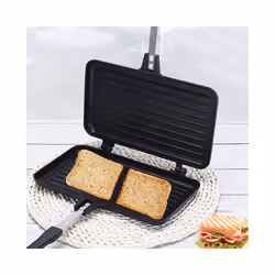 Gas Non-Stick Sandwich Maker Bread Toast Oven Mold Grill Frying Pan