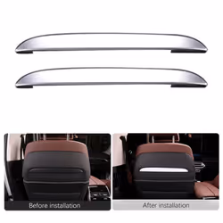 Car Chrome Silver Seat Back Trim Decoration Strips for X5 X6 X7