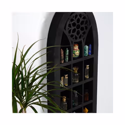Moon Shelf Crystal Display Case Wall Hanging Crystal Display Shelf