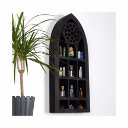 Moon Shelf Crystal Display Case Wall Hanging Crystal Display Shelf