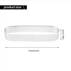 15Pcs Oval Tartlet Molds Perforated Tart Molds Stainless Steel