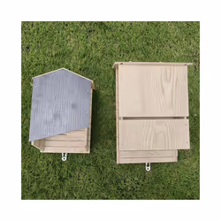Large Outdoor Bat House, Wooden Box, Untreated Spiral Bat House, A