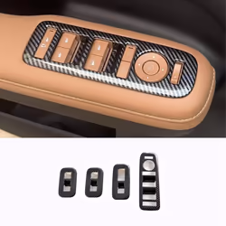 For LHD Car Window Lift Switch Buttons Cover Trim Accessories