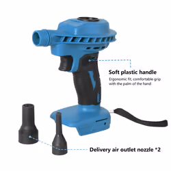 18V Cordless Air Duster Blower Keyboard Cleaning for Battery