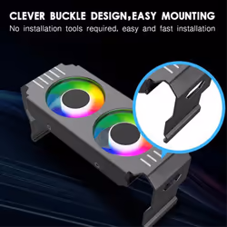 Computer RAM Memory Module Cooler PC DDR4/5 RGB Cooling Radiator(A)
