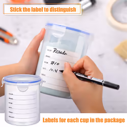 8 Sets Paint Container with Mixing Ball Touch Up Paint Cups (800 ML)