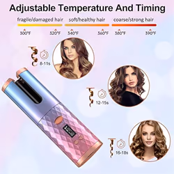 Automatic Curling Iron, Rotating Curling Wave Wand Styling Tool