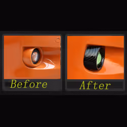 Car ABS Front Bumper Fog Lamp Frame Cover Sticker Trim for XV