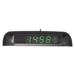 Car Clocks with Night Thermometer Stick-on Digital Solar 24-Hour