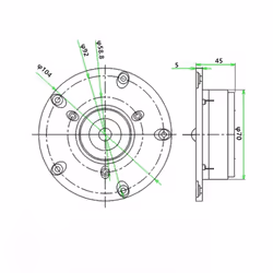 1Pcs 4 Inch Tweeter Speaker for Family Horn Broadcasting
