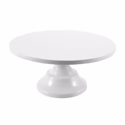 12 Inch Iron Round Cake Stand Plate Pedestal Dessert Holder-White