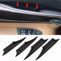 4PCS Inner Handle Pull Trim Cover for - 7 Series F01 F02 2008-2015