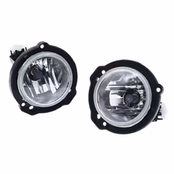 1 Pair LED Fog Light Front Bumper Fog Lamp Bulb Clear Lens