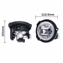 1 Pair LED Fog Light Front Bumper Fog Lamp Bulb Clear Lens