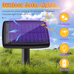 10 in 1 Solar Lights Outdoors Waterproof for Garden Path Pool Decor