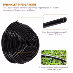 50M Watering Tubing Hose Pipe 4/7Mm Hose Garden Irrigation System