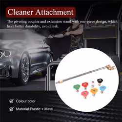 Cleaner Attachment, Pressure Washer Extension Wand with Coupler