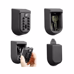 Key Lock Box for Outside Wall Mount, Key Storage Box