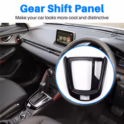 Carbon Fiber ABS Car Central Gear Shift Knob Panel for 2 -3