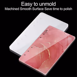 Large Notebook Cover Epoxy Resin Molds A4,A5,A6,A7 Binder Rings Kit