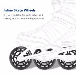 8 Pack Inline Skate Wheels with Bearings Wheels 70mm