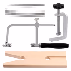 14-Piece Jeweler's Saw Horse Combo Set,Adjustable Jeweler's Saw Horse