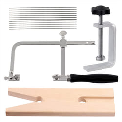 14-Piece Jeweler's Saw Horse Combo Set,Adjustable Jeweler's Saw Horse