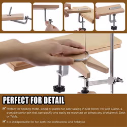 14-Piece Jeweler's Saw Horse Combo Set,Adjustable Jeweler's Saw Horse
