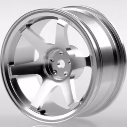 4P Aluminum Alloy6 Spoke Wheel Rim,Silver