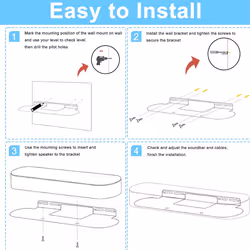 Soundbar Wall Mount for Beam Wall Mount Bracket